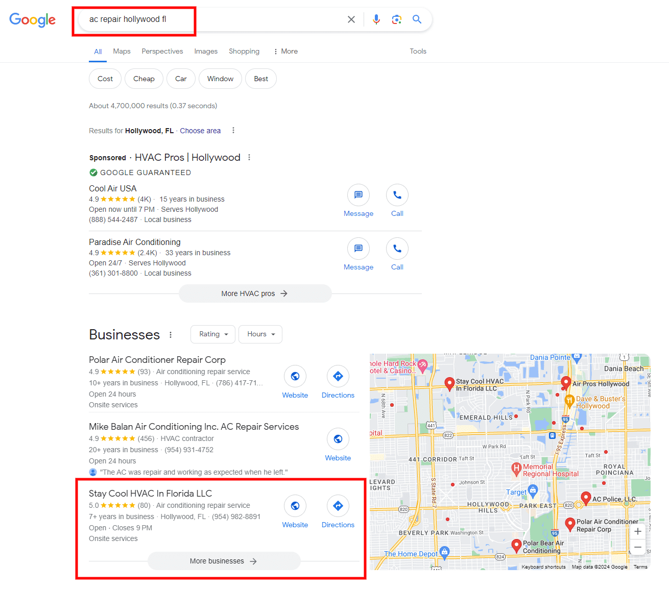 Case Study: Top-3 Google Maps Ranking for &#8216;AC Repair&#8217; HVAC Client